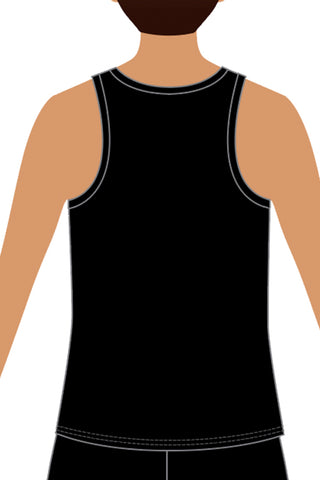 Top Dog Guys Tank in Black with Crystal Logo